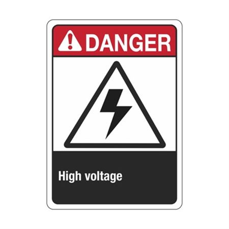 ANSI Danger High Voltage Sign